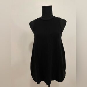 Black open back top